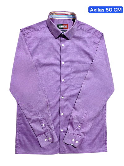 Camisa PETER ENGLAND Talle M/S Slim Fit