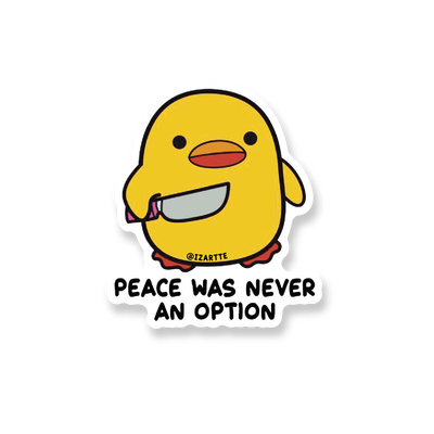 Peace was never an option