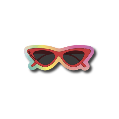 gafas rojas