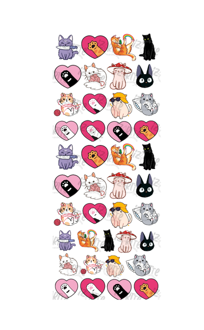 Dtf uñas Gatitos