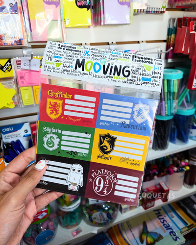 ETIQUETA ESCOLAR MOOVING HARRY POTTER
