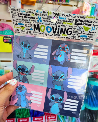 ETIQUETA ESCOLAR MOOVING STITCH