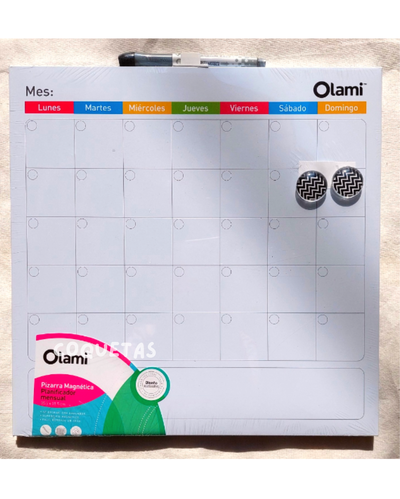 PIZARRA IMANTADA PLANNERA MENSUAL OLAMI