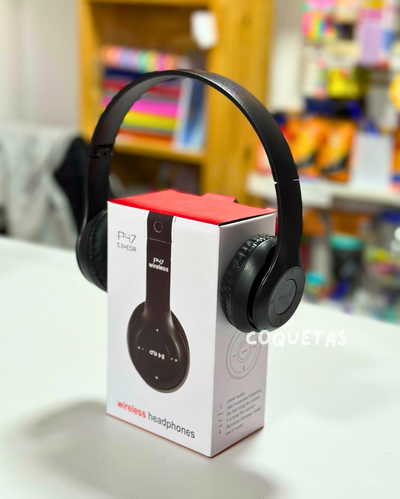 AURICULARES NEGROS P47