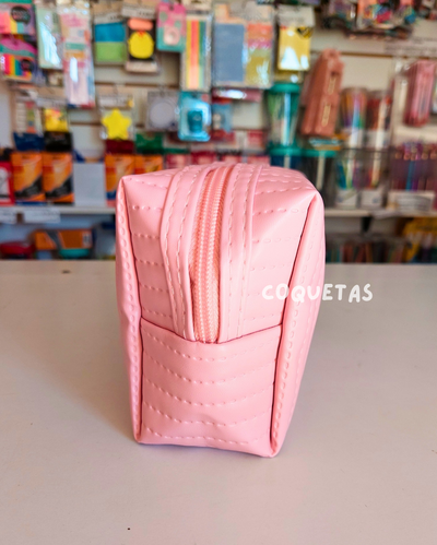 CARTUCHERA CUERINA ROSA
