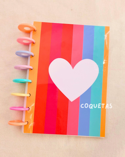 CUADERNO A DISCOS CORAZON A5
