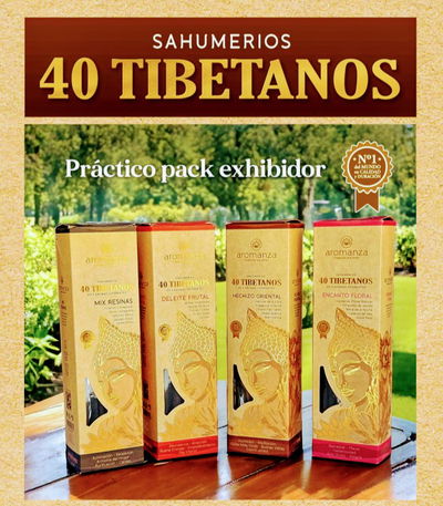 Sahumerios Tibetanos Aromanza Caja x 40 unidades