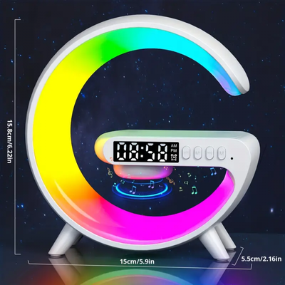 Velador de Escritorio RGB con Cargador Inalambrico