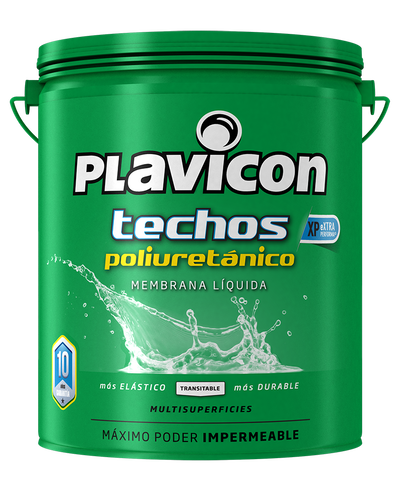 PLAVICON TECHOS XP POLIURETANICO GRIS BALDE 25 KG