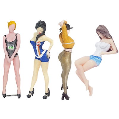 Pack 4 Figuras "A ELECCION" Escala 1:64 en Resina