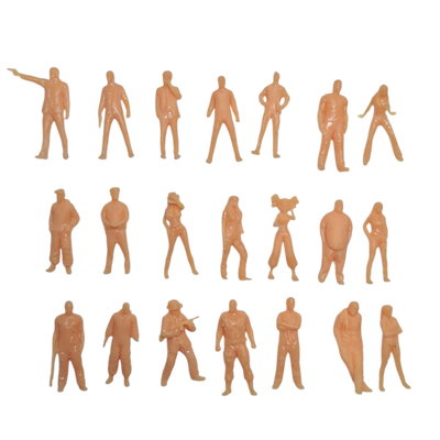 K59 - Pack 10 FIGURAS SIN PINTAR en Escala 1:64 en RESINA
