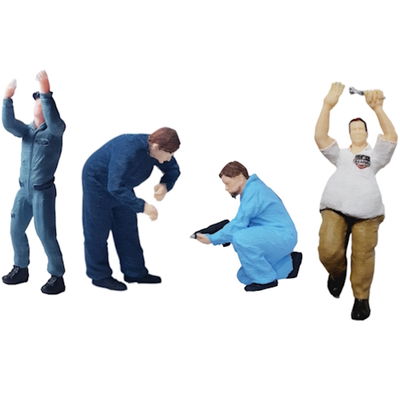 K79 - Pack 4 FIGURAS en Escala 1:64 en RESINA