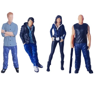 K63 - Pack 4 FIGURAS en Escala 1:64 en RESINA