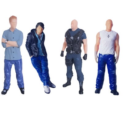 K64 - Pack 4 FIGURAS en Escala 1:64 en RESINA