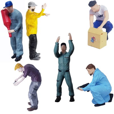 K89 - Pack 6 FIGURAS  en Escala 1:64 en RESINA