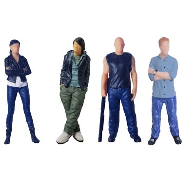 K65 - Pack 4 FIGURAS en Escala 1:64 en RESINA