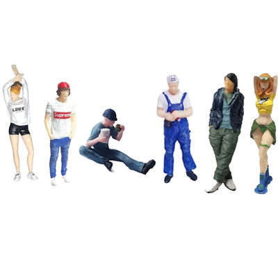 K81 - Pack 6 FIGURAS  en Escala 1:64 en RESINA