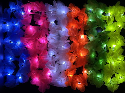 Collar Hawaiano Led (12 Unidades)