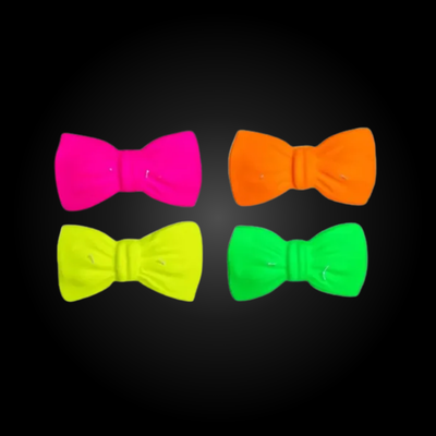 Moño Plastico Fluo (12 Unidades)