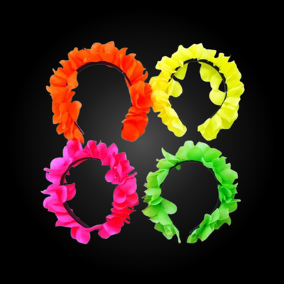 Vinchas Hawaianas - 12 Unidades