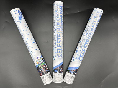 Cañon LanzaPapel Celeste y Blanco