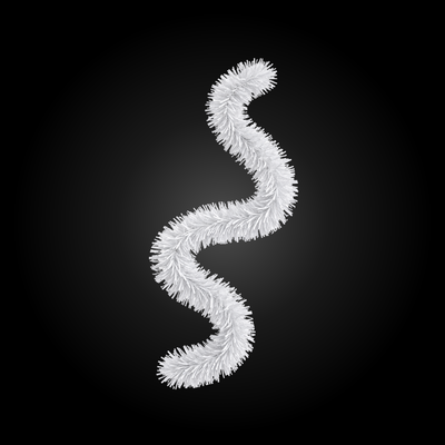 Boa Decorativa Blanca