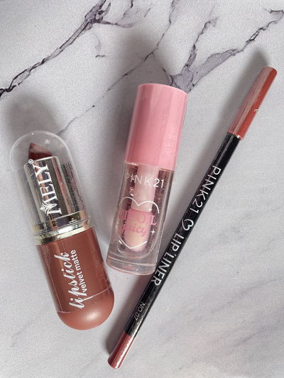 Lip Combo Marrón/Rosa