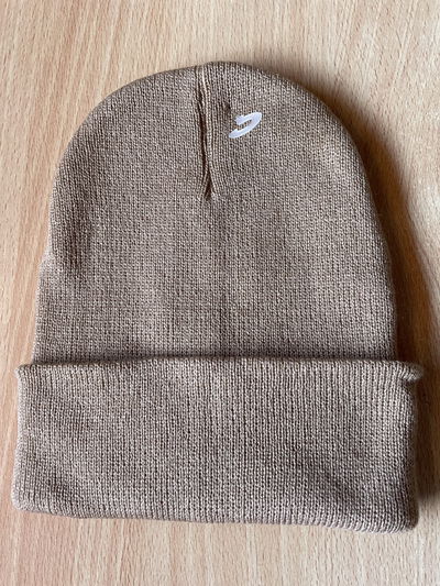 Gorro de lana beige