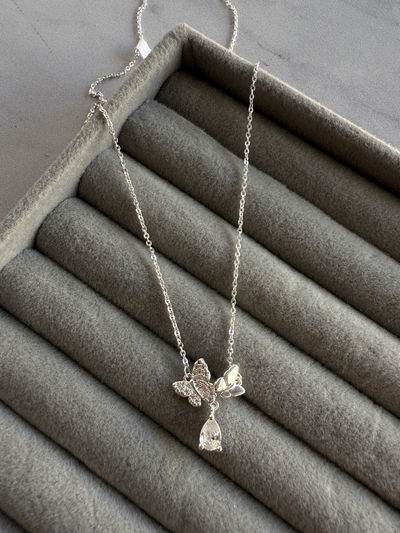 Collar Colgante Mariposa Cubic AB