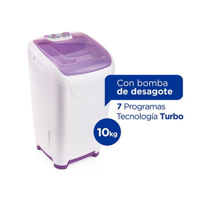 Lavarropas semiautomático 10kg con bomba de desagote LSC10001