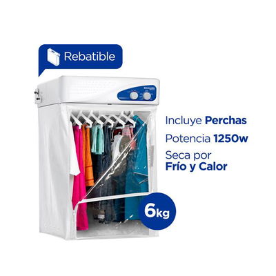 Secarropas por calor de pared rebatible SCP 6000