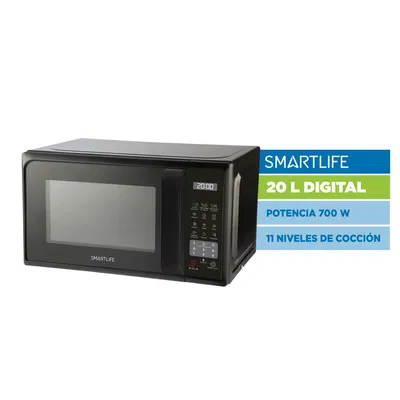 Horno Microondas Smartlife Digital SL-MWO20MDB Negro 20L