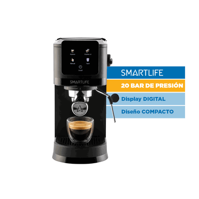 Cafetera Smartlife Expreso Digital 20 BAR SL-ECD5403N