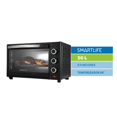 Horno de Mesa Eléctrico 30 Litros SL-GO0030PN Smartlife