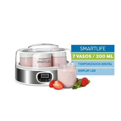 Yogurtera Smartlife SL-YM2305 1.4 Litros 7 Frascos de Vidrio Smartlife