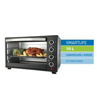 Horno de Mesa Electrico Conveccion Spiedo 70L SL-TOR070PN Smartlife