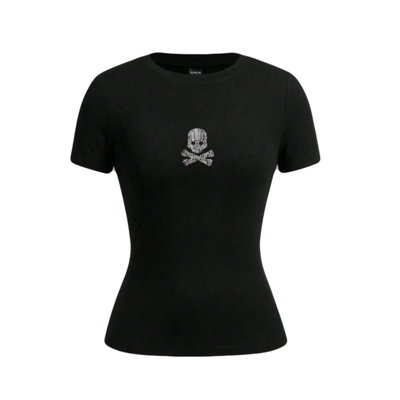 Baby tee Mini Skull (por pedido)