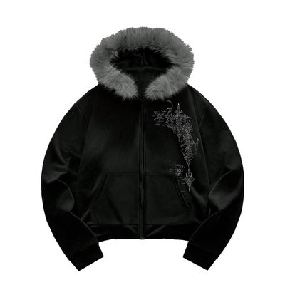 Campera Never gris (oversized) (por pedido)