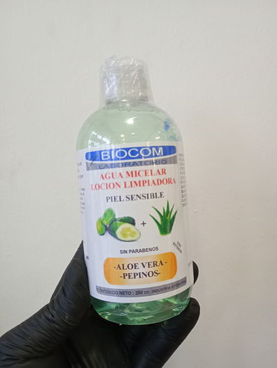 BIOCOM Agua Micelar c/aloe y pepino 250 cc