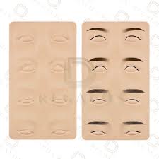 Piel Sintética Relieve Ojos Maquillaje Microblading Silicona