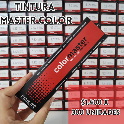 TINTURAS DE COLOR MASTER X 300 UNIDADES