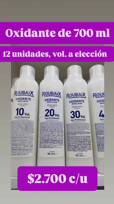 PROMO OXIDANTES 700ml POR 12 unidades