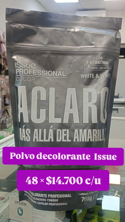 POLVO DECOLORANTE ISSUE POR 48 UNIDADES 