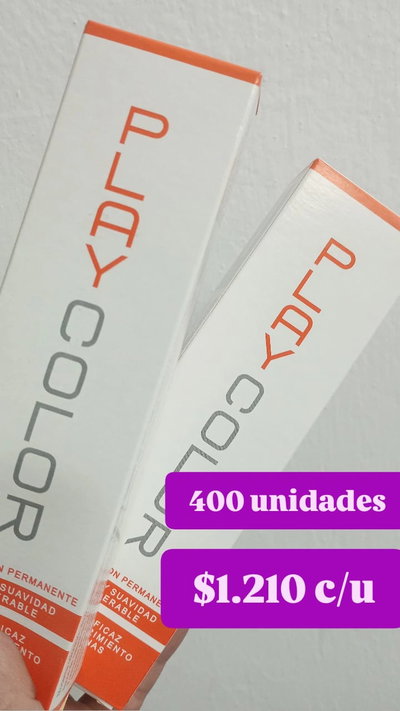 400 TINTURAS DE PLAY COLOR 60GR 