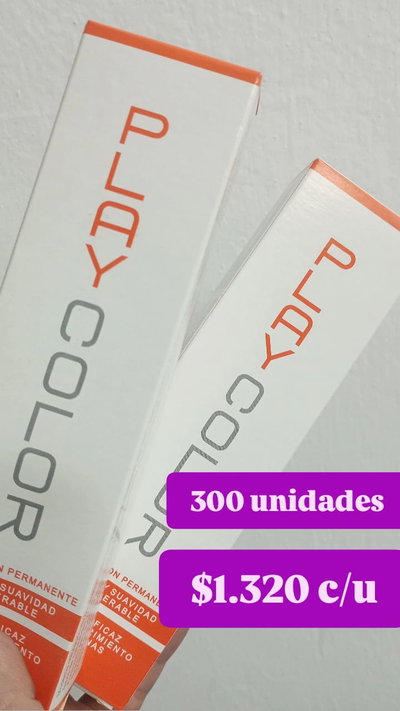 300 TINTURAS DE PLAY COLOR 60GR 