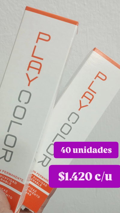 40 TINTURAS DE PLAY COLOR 60GR 