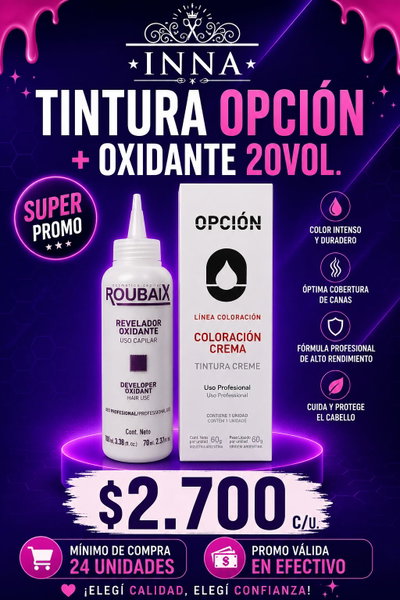 PROMO 24 TINTURAS OPCION + OXIDANTE