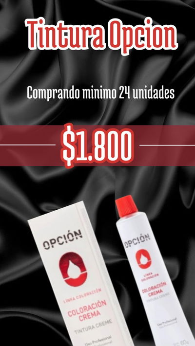 PROMO TINTURA OPCION X 24 UNIDADES