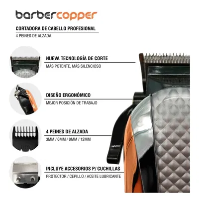 MASTER TOOLS BARBER COPPER CORTADORA