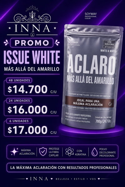 PROMO POLVO DECOLORANTE ISSUE WHITE 